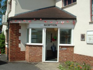 Reception Entrance with Jubilee Bunting